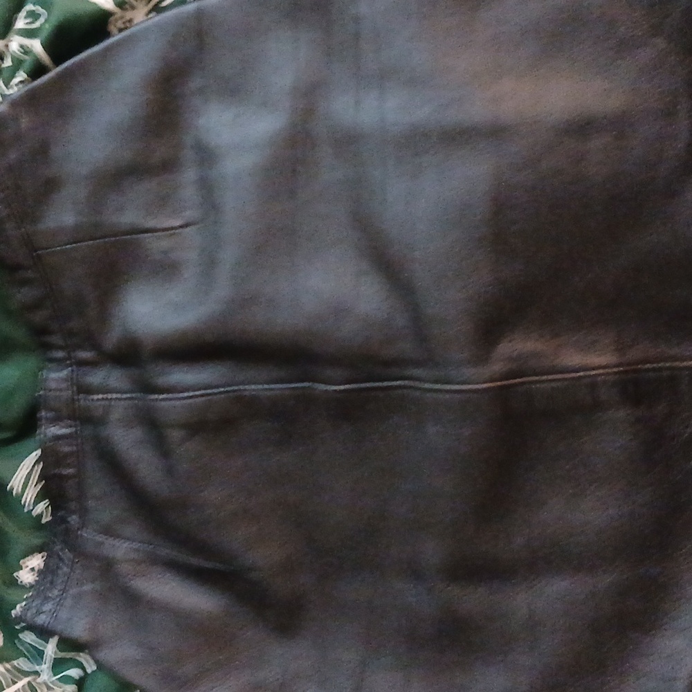 Faux leather skirt